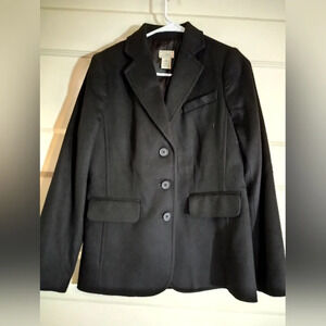 LL Bean 6 women's suit jacket black